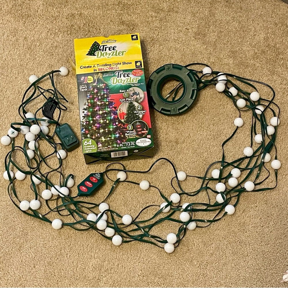 Tree Dazzler LED Christmas Tree Lights 16 Colors Patterns With Box - Tested